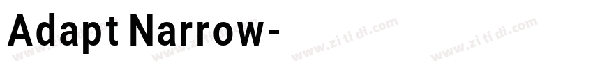 Adapt Narrow字体转换